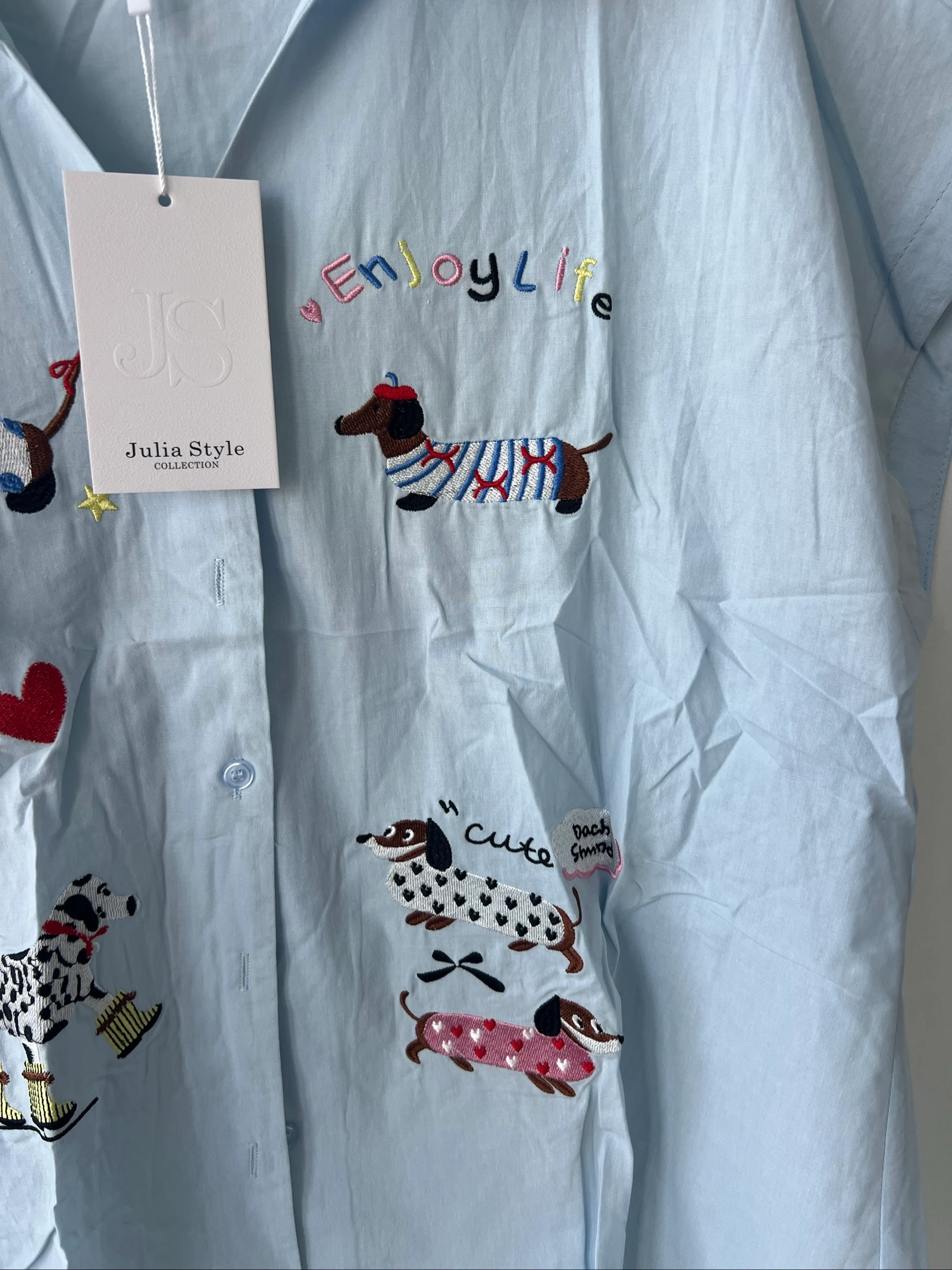 🐶💙 Camisa Bordada Cães | Tamanho Único 💙🐶 – photo 2